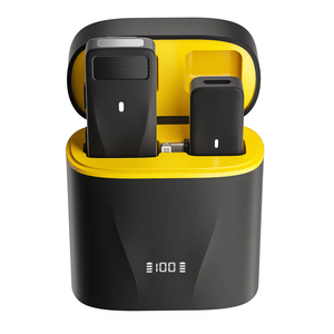 <span class=keywords><strong>GT168</strong></span> ไมโครโฟนไร้สาย Lavalier พร้อมระบบตัดเสียงรบกวน 2 ช่อง 1+1 ไมโครโฟนปกขนาดกะทัดรัดอินเทอร์เฟซหลายสาย - Product Image 1