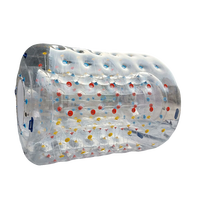 Tube roulant gonflable boule de zorbing rouleau d'eau TPU cylindre roulant boule de zorb tube de marche bulle gonflable PVC roue humaine