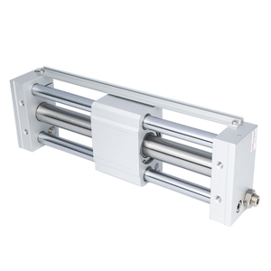   Cilindro sin vástago <span class=keywords><strong>de</strong></span> acoplamiento magnético tipo CY1L CY1L6 CY1L10 CY1S15 CY1L20 CY1L25 CY1L32 CY1L40 Cilindro neumático con guía lineal - Product Image 2