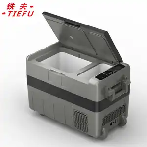 TIEFU-nevera portátil grande para coche, refrigerador de alta capacidad, refrigeración rápida, con varilla de tracción, X40, 40L