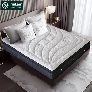 Fabricant Vente directe Hôtel 5 étoiles Soft King Queen Double Twin Memory Foam Latex Bonnell Spring Mattress