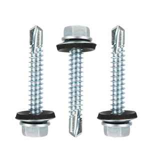 나사 패스너 맞춤형 아연 도금 지붕 나사 M4.8 M6.3 육각 와셔 헤드 나사 - Product Image 2