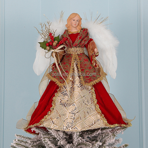 SOTE Unique 40CM Résine <span class=keywords><strong>Ange</strong></span> Champagne Intérieur Xmas TreeTop Navidad <span class=keywords><strong>Ange</strong></span> Décoration <span class=keywords><strong>De</strong></span> Bureau avec Ailes À Plumes - Product Image 4
