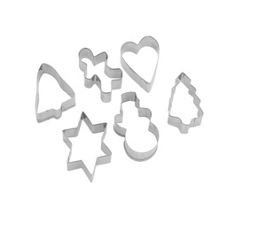 Set di 6 <span class=keywords><strong>Formine</strong></span> <span class=keywords><strong>per</strong></span> <span class=keywords><strong>Biscotti</strong></span> <span class=keywords><strong>Natalizi</strong></span> GC GX-C002S Stampi in Acciaio Inox in 6 Forme Natalizie - Product Image 2