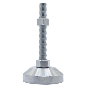 Pieds de nivellement réglables en acier inoxydable SS304 (D60, D80, D100) pour profilés en aluminium, meubles, armoires, tables et bureaux – Vente en gros - Product Image 1