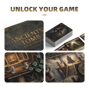Coffret Cadeau de Jeu de Société Premium Enchanté avec Boîte Florale Gaufrée et Cartes à Jouer Illustrées à la Main pour Occasions Spéciales TCG - Product Image 3