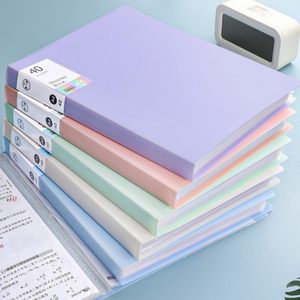 Custom Large Capacity A4 PP Material Morandi Color Insert Transparent <b>Music</b> Clip Printed Logo Label <b>Box</b> File - Product Image 3