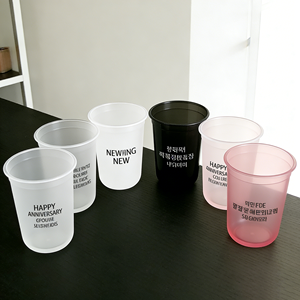 Vasos de Plástico Transparente de 12oz y 17oz con Impresión de Logotipo, para <span class=keywords><strong>Aniversario</strong></span> de Empresa de 30 y <span class=keywords><strong>50</strong></span> Años, Brindis de Boda, Vasos Fríos Esmerilados de 16oz Taza de Plástico - Product Image 1