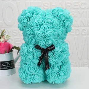 Orsacchiotto di Rose in Schiuma da 25cm, Regalo Floreale - Product Image 6