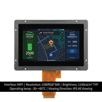 Module LCD TFT IPS 10,1 pouces 1280x800 MIPI 4 voies 1100 Nits -30~85°C large plage de température rétroéclairage LED intégré montage TMK