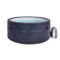 Spa gonflable pour 4 personnes, bain à remous, massage spa