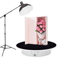 Présentoir à plateforme rotative KAMPHO 7.87 ", charge de 22lbs, plateau tournant motorisé pour bijoux, modèles 3D, photographie de gâteaux