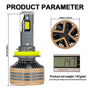 Accesorios automotrices H4 LED <span class=keywords><strong>faro</strong></span> para coche 400W Super brillante 45200lm focos LED faros H7 H11 9005 H1 H3 para Toyota Honda led - Product Image 5