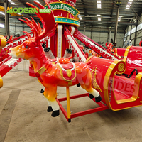 Père Noël Renne Traîneau Carnaval Parc D'attractions Machines Noel Attraction Noël Autocontrôle Avion Ride à Vendre