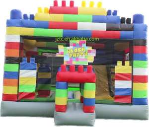 Tongcai สไลเดอร์เป่าลม PVC แบบเป่าลมพกพาใช้ในเชิงพาณิชย์สำหรับบ้านบ้านและปราสาทเดินพระจันทร์แบบคอมโบสไลด์ - Product Image 5