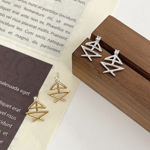 Ruitai S925 Sterling <b>Silver</b> Geometric <b>Stud</b> Earrings For Women Everyday Wear - Product Image 4
