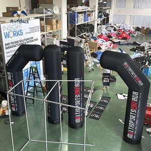 Vente directe d'usine bas prix hermétique gonflable demi-arche course étoile finition porte ligne publicité gonflable pour la course - Product Image 4