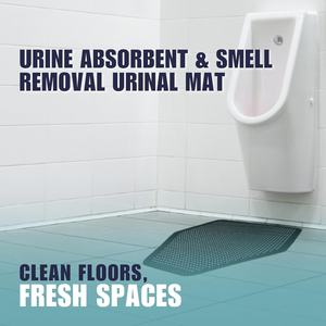 Juego de Alfombrillas Antideslizantes Modernas de Plástico para Inodoro y Urinario, Diseño Sólido, para Uso en Baños - Product Image 3