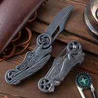 Couteau pliant de poche Bochen en acier inoxydable, nouveau design motif animal moto, super cool, idéal pour la vie en extérieur