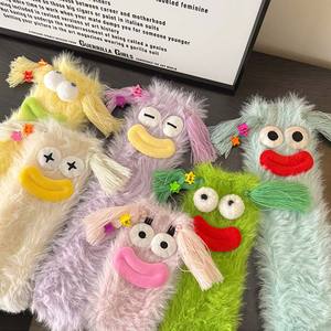 شتوي ظريف لطيف رشاقته دافئ رقيق أفخم شبشب بجورب نوم دافئ عيد الميلاد منقوشة الوحش للنساء جوارب غامضة - Product Image 2