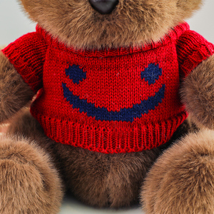 <span class=keywords><strong>Nuovo</strong></span> Orsetto di Peluche Snodabile con Maglione, Morbido Pupazzo Animale Imbottito con Arti Mobili, Regalo di Compleanno per Bambini - Product Image 5
