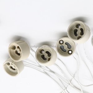 Enchufe de luz de cerámica <span class=keywords><strong>GU10</strong></span>, soporte de bombilla halógena LED, <span class=keywords><strong>Conector</strong></span> de portalámparas, ajuste de terminal <span class=keywords><strong>gu10</strong></span> - Product Image 4
