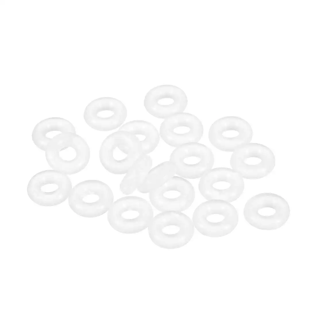 Silicone O Ring 10mm OD 4mm ID 3mm Width VMQ Seal Rings Gasket White Pack of 20