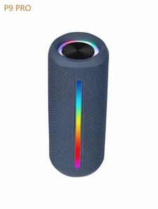 P9 Pro <span class=keywords><strong>Mini</strong></span> IPX6 Loa Siêu Trầm Không Thấm Nước Dải Ánh Sáng Âm Thanh Ngoài Trời Loa Di Động Pin-Powered Tính năng AUX Báo Động - Product Image 6