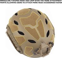 Helm Ringan yang Dapat Disesuaikan, Model High Cut dengan Dudukan NVG Terintegrasi, Rel Samping, Tali Headset Pra-Slot, untuk Olahraga
