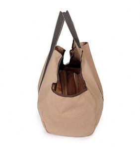 Muestra Gratuita: Bolsa Grande de Lona para Leña, Porta Leña para Interiores, Soporte para Leña, Transportador de Leña - Product Image 3