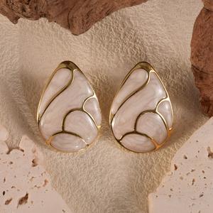 ZGBROTHERS Y9603 Pendientes de Acero Inoxidable con Forma de Gota de Agua y Aceite, Estilo Europeo Americano, Tendencia de Moda, Geométricos, para Mujer - Product Image 5