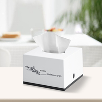 Heaidea Logo personnalisé en plastique cuisine Restaurant serviette boîte de rangement Commercial bureau porte-papier facial distributeurs de mouchoirs