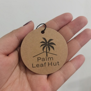 ป้ายกระดาษคราฟท์แบบกำหนดเองสำหรับเสื้อผ้า ป้ายแขวนกระดาษแข็งแบบนูน - Product Image 2