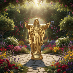 Escultura de Resina Personalizada, Realista, de Jesús con la Mano Extendida, Simboliza la Salvación, Simbolismo Religioso, Apta para Iglesias, 2025 - Product Image 5