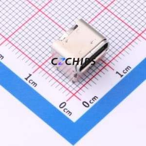 UC03-1B16F00P11 USB Connector SMD Connector ( Connector Type: Type-C )( Gender: Female )( Mounting Type: Horizontal Mount ) - Product Image 1