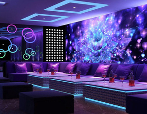 Carta da parati per l'intrattenimento da discoteca adesivi per la decorazione della casa con luce di loto e cuore murale - Product Image 3