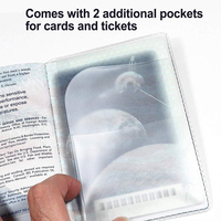 Prix usine couverture de passeport Transparent PVC porte-cartes d'identité affaires porte-cartes de crédit étui pochette