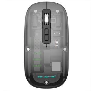 Souris de jeu sans fil double mode <span class=keywords><strong>USB</strong></span>, coque transparente, un bouton, <span class=keywords><strong>Web</strong></span> AI, design ergonomique fin, fonctionnement silencieux pour tablette - Product Image 1