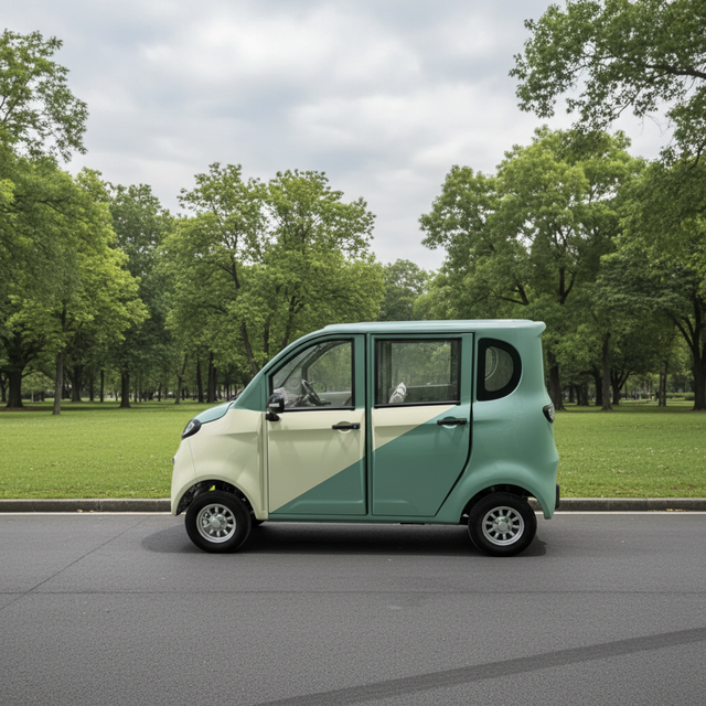 High Quality BAIMA Mini Electric Car 4 Wheel for Adults New Energy Vehicle with 1000W Motor Lead-acid Battery 50km/h Top Speed