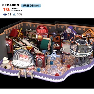 Parque Infantil Interior con Temática de Casa de Colores, Decoración Suave para Niños, Tobogán en Forma de Cuerno Personalizado - Product Image 2
