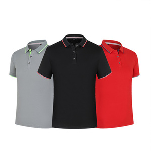 Plain Polo Tshirts Wholesale Polyester T Shirt Polo T-shirt for Men Blank Sublimation Men's Polo Shirts Custom Logo Golf Shirt