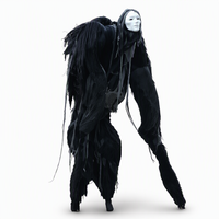 Costume gonflable géant de monstre effrayant sur échasses, ensemble complet, pour spectacle flamenco, Halloween, maison hantée, événementiel, pour adultes