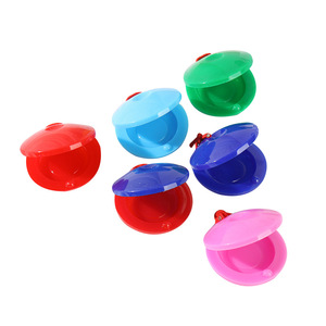 Wholesale Orff Percussion <b>Instrument</b> Colorful Plastic Castanet <b>Musical</b> <b>Instrument</b> Hand Clapper for Music Enlightenment - Product Image 1