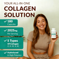 Capsules de beauté multi-collagène à base de protéines composites de collagène de types I, II, III, V, X, pour adultes (OEM/ODM)