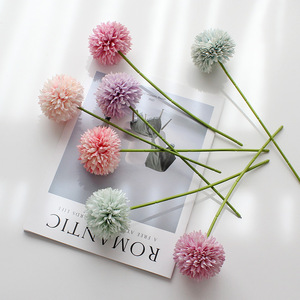 Flores Artificiales de Seda, Crisantemo <span class=keywords><strong>Ping</strong></span> Pong, Bola de Hierba de Diente de León para Decoración del Hogar, Bodas, Sala de Estar - Product Image 2
