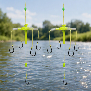 <b>Float</b> <b>Fishing</b> Rig With Barbed Hooks No. 9 For Carp Lake River <b>Fishing</b> Explosion Hook Long Casting Line Rig - Product Image 1