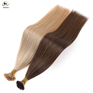 Extensiones de cabello humano intacto con cutícula completa Natural 100% de alta calidad, extremos gruesos doblemente dibujados, suaves y cómodos - Product Image 1