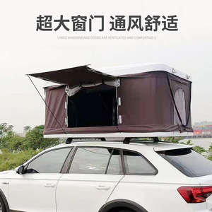 Tente de toit en aluminium de grande taille pour 3-4 <span class=keywords><strong>personnes</strong></span> avec coque rigide et tissu Oxford, tente de <span class=keywords><strong>camping</strong></span> pour voiture en plein air, en solde - Product Image 2