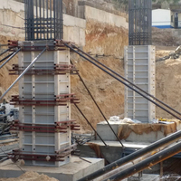 Coffrage en plastique industriel creux en PP haute résistance pour la construction en béton, réutilisable et étanche