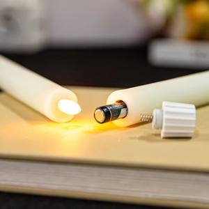 Yeni LED alevsiz konik mum ışıkları el yapımı şarj edilebilir uzaktan kumanda pili Powered ev noel doğum günleri düğün - Product Image 4